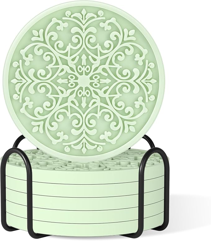 Drink Coasters, Coasters Set of 6 by Aiawoxc