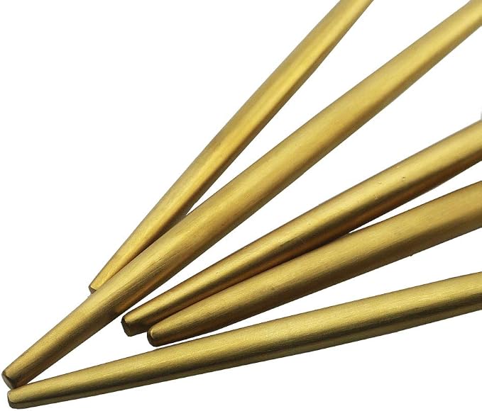 JASHII Luxury Gold Flatware, 5-piece Elegant Cute 18/10 Stainless Steel - Image 5