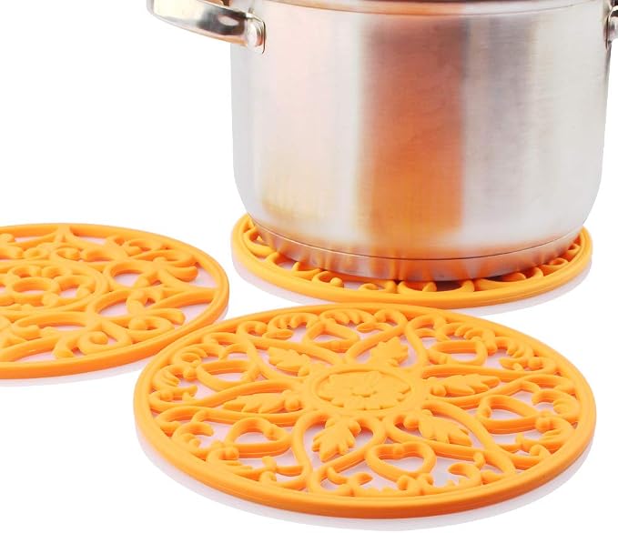 ME.FAN Trivets for Dishes/Pots/Pans, Flexible/Durable/Non Slip Hot Pads to - Image 3