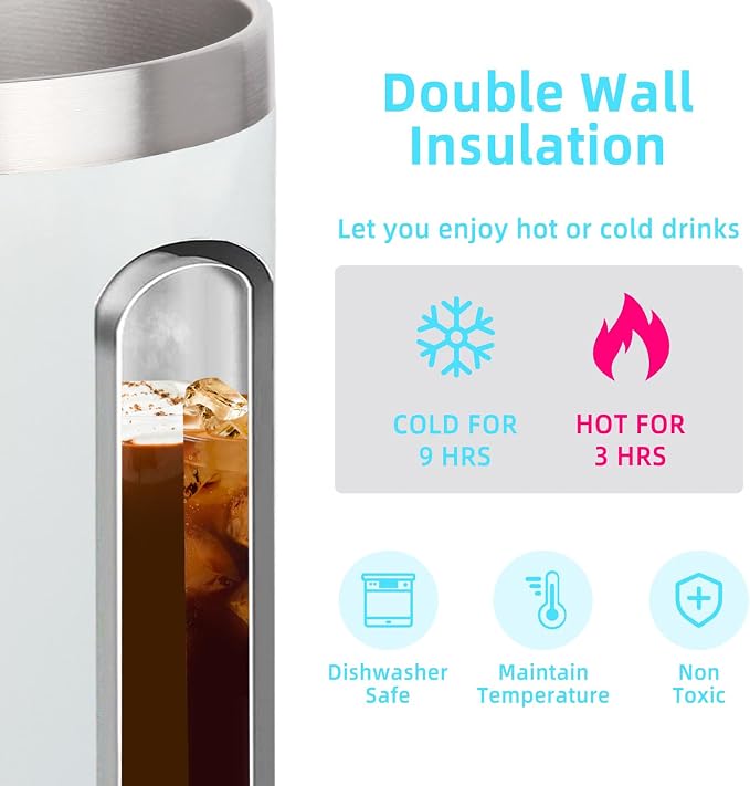 Volhoply 14oz sublimation Insulated Stainless Steel Coffee Mug - Image 4