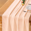 Beige Chiffon Table Runner Summer Boho Wedding Birthday Party Decor | 10ft by Socomi
