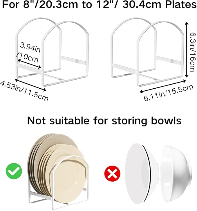 2 Pack Kitchen Plate Holder Organizer - Image 6
