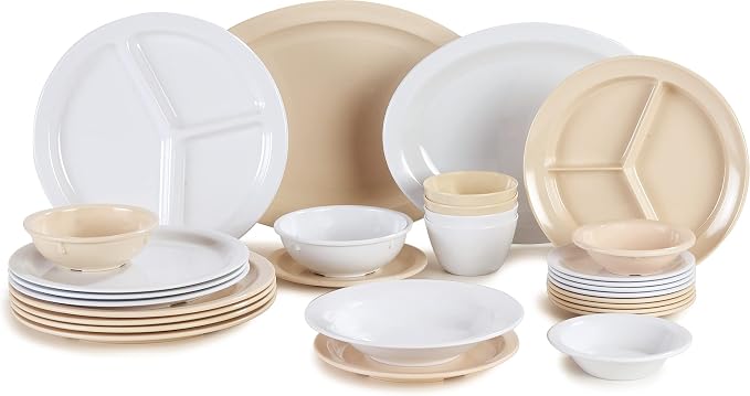 Carlisle FoodService Products Kingline Oval Platter, Heavy Duty Melamine Dish - Image 6