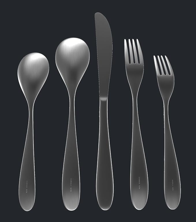 Silverware Set for 4 | 18/10 Stainless Steel Flatware Set | Mirror Finish - Image 3