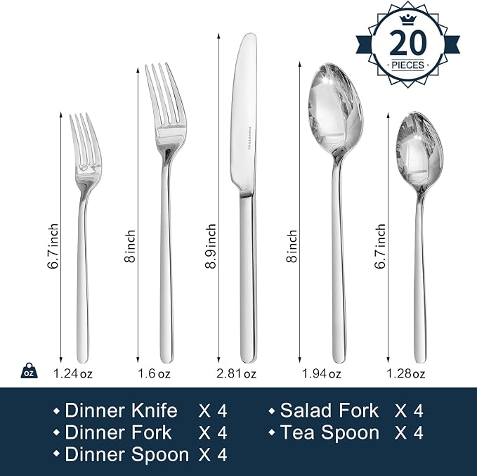 12pc Bone China Dinnerware Set - Image 3
