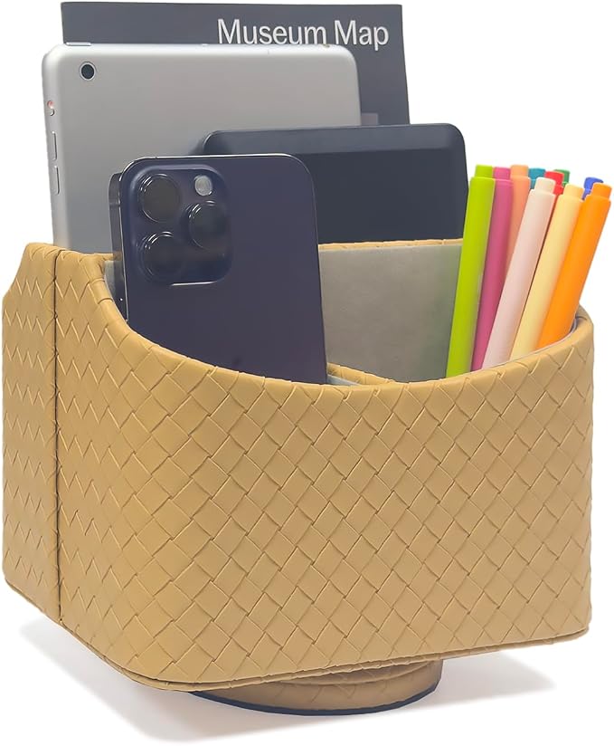UnionBasic Rotating Desk Organizer, 360 Desk Spinning Caddy, Desktop TV by UnionBasic
