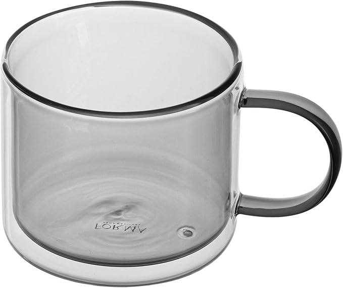 Restaurantware Coffee Cups 12 Pack of 11 oz Double Wall Glass Insulated Coffee by Restaurantware