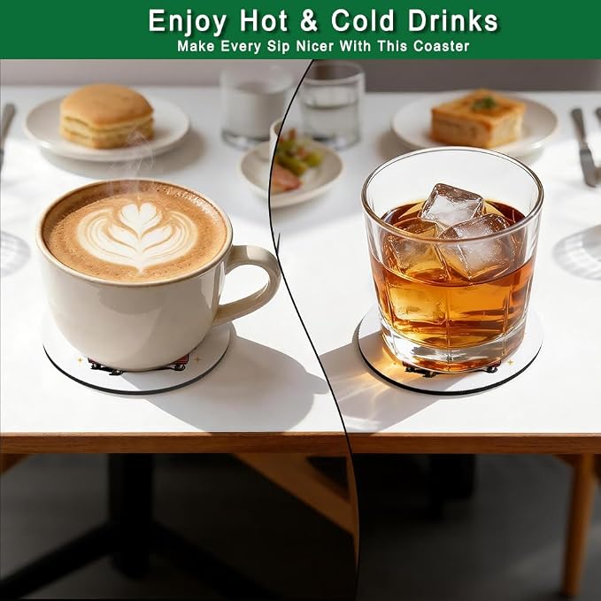 The Horrors Persist But So Do I Drink Cup Holder Coaster Set of 2, Funny - Image 5