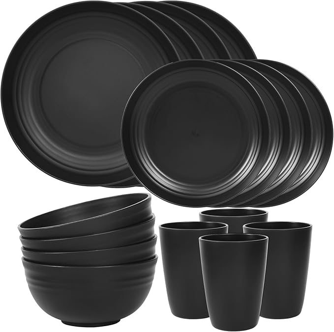 Quatish 16 Piece Plates and Bowls Sets by Quatish