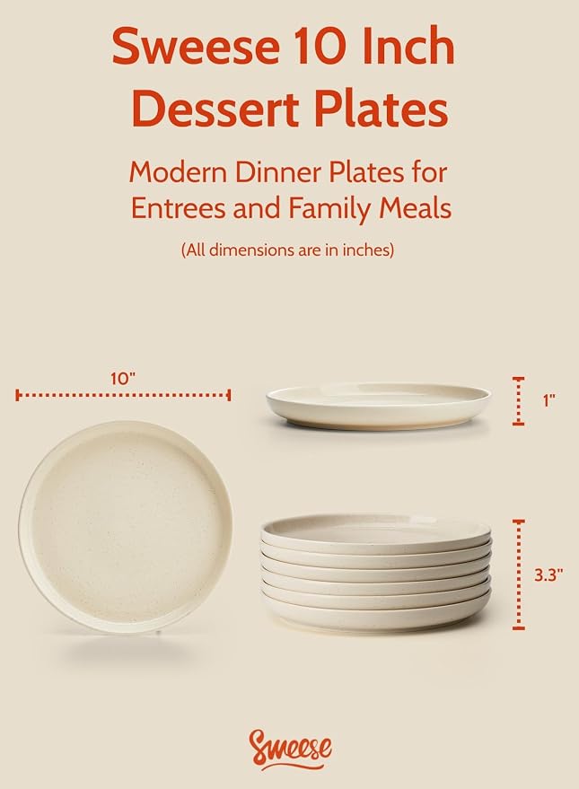 Sweese Porcelain Dinner Plates Set - Image 2