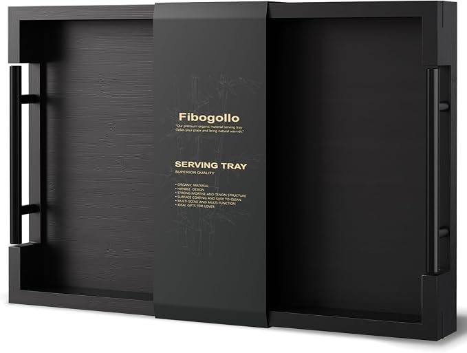 Fibogollo Bamboo Serving Trays by Fibogollo
