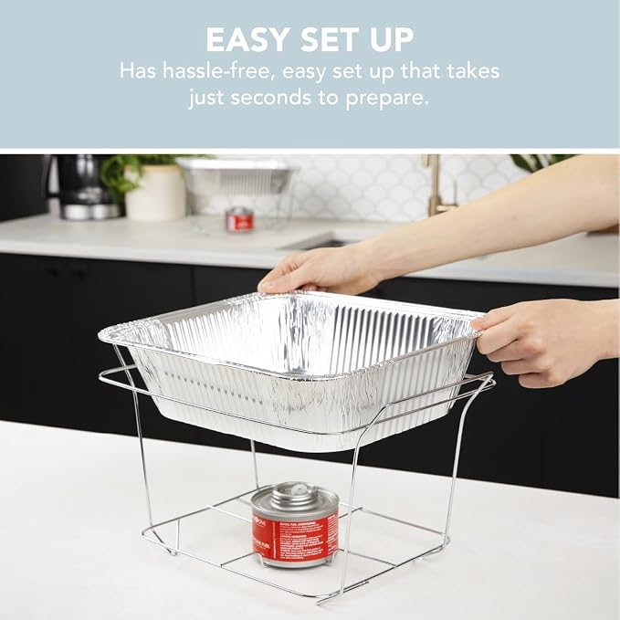 Alpha Living 3-Pack Disposable Chafing Dish Buffet Set - Image 5