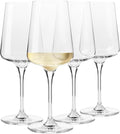 Krosno White and Sparkling Large Wine Glasses Drinking 13, 5 oz – Set of 4 by Krosno