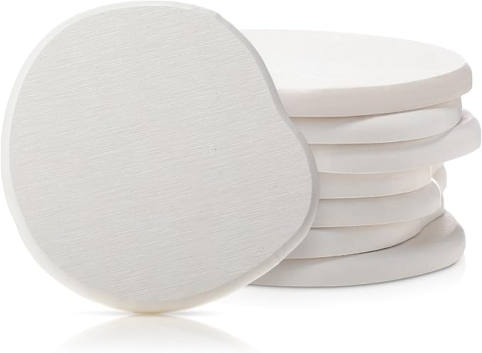 Diatomaceous Earth Coasters Set of 8，Cool Absorbent Quick-Dry Drink Coasters by Unknown