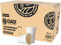 CIAO! 12oz White Paper Hot Cup, Disposable, 90mm Diameter 500 Count by Ciao