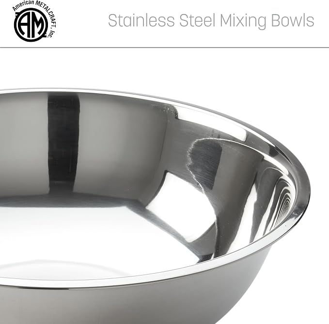 American Metalcraft SSB800 Stainless Steel Mixing Bowl - Image 5