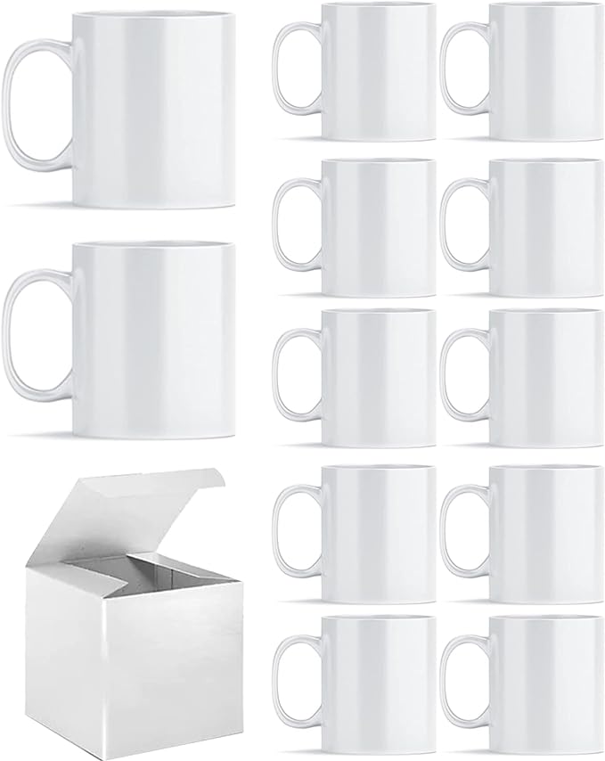 ABBSH Sublimation Mugs, Sublimation White Coffee Mugs Tazas Para Sublimacion by ABBSH