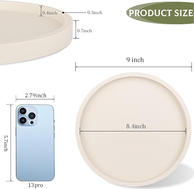 Silicone Bathroom Tray Coffee Table Decor Perfume Organizer, Waterproof - Image 6