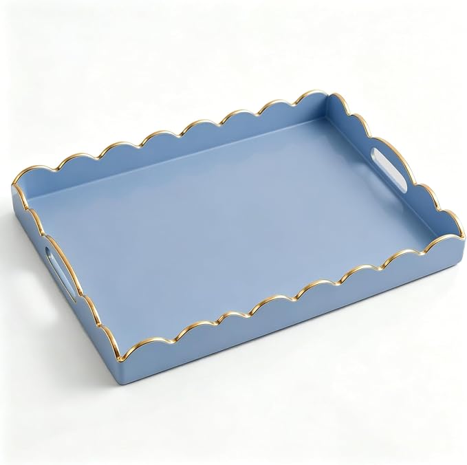 AGIOTA Coffee Table Trays for Living Room Serving Tray by ServingCustomersBornforQuality