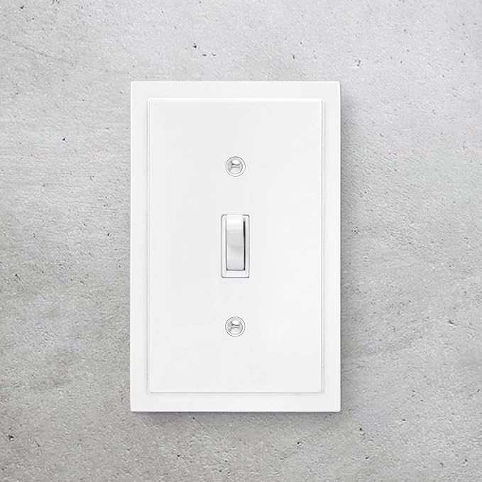 Modern Edge Decorative Wall Plate Switch Plate Outlet Cover, Durable Solid Zinc - Image 2