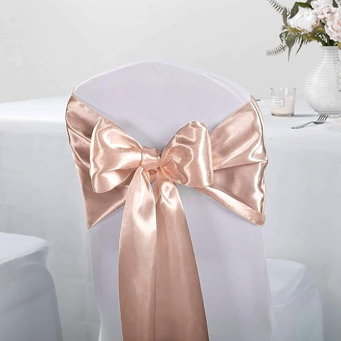 Rose Gold Table Runners, 12x108 Inches, 6 Pack | Satin, Silk and Smooth Fabric - Image 5