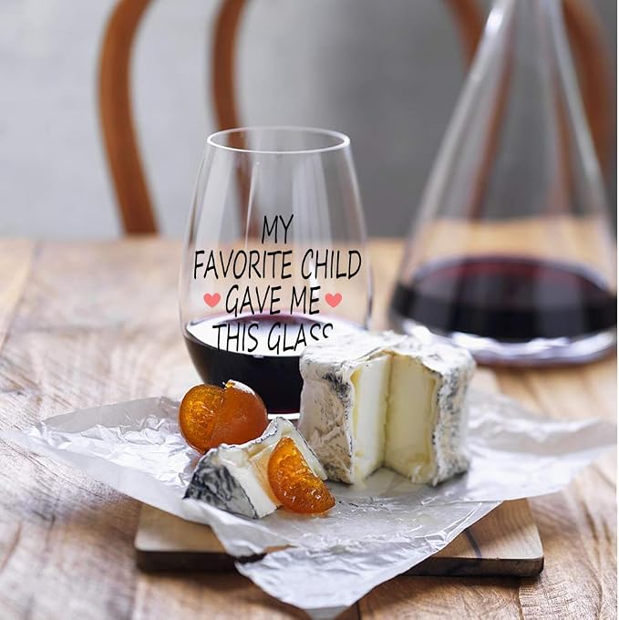 My Favorite Child Gave Me This Funny Wine Glass, Wine Glass - Image 6
