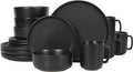 Gibson Home Zuma Stoneware Plates, & Mugs Dinnerware Set by GibsonHomewares