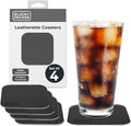 BLACK+DECKER Square Coasters Set of 4, Water-Resistant, | Coasters by Unknown