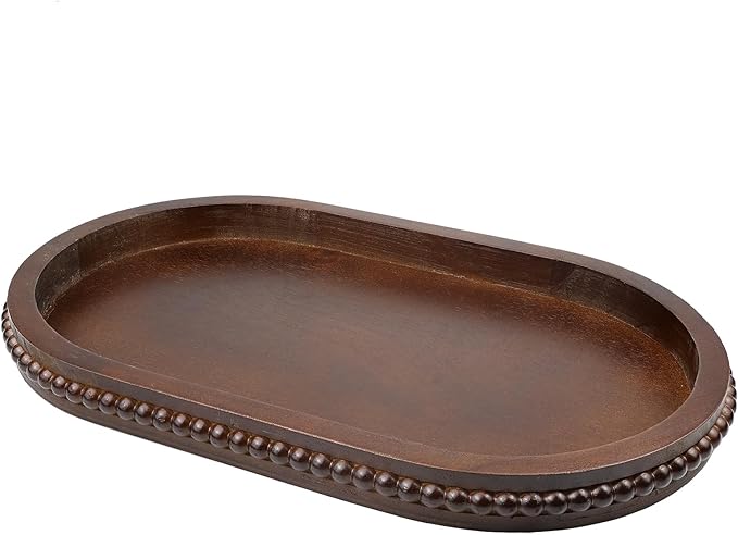 Hrastany Oval Wood Decorative Tray by Hrastany