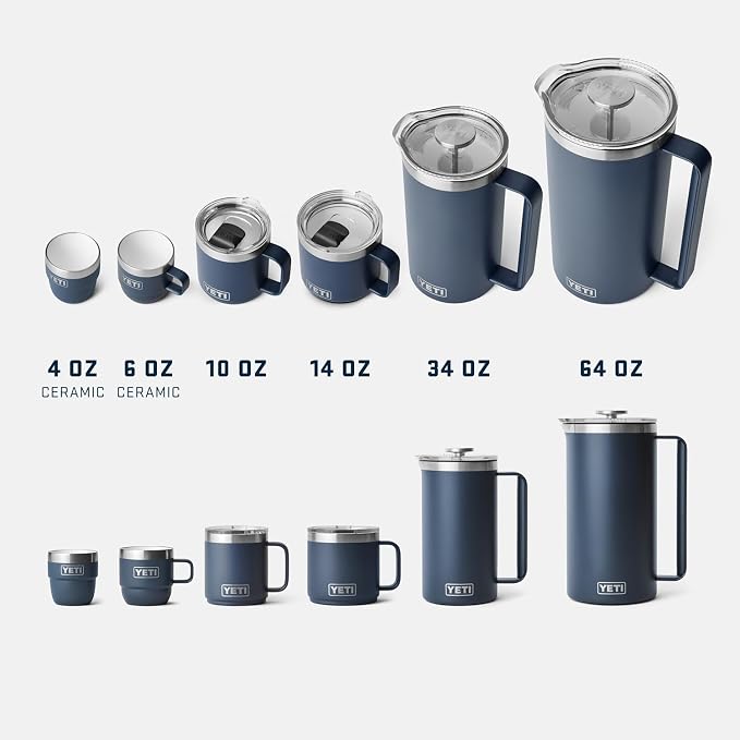 YETI Rambler 10 oz Ceramic Lined Stackable Mug, Vacuum Insulated, Stainless - Image 9