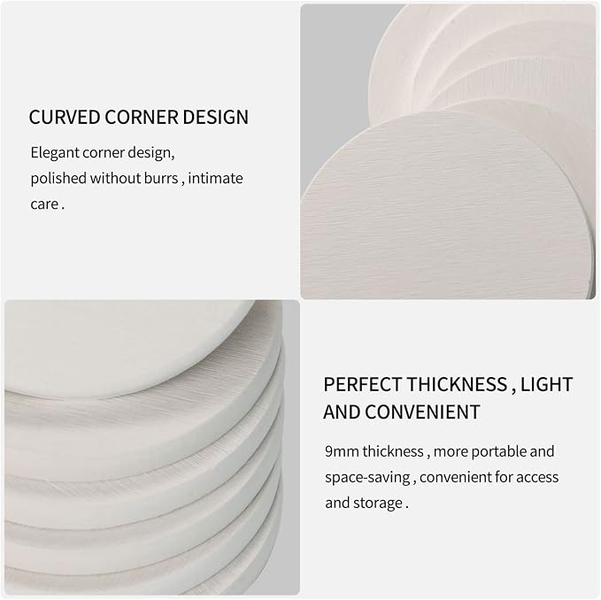 Drink Coasters P-3 Orion Plasma Set of 4, Ceramic Coasters Tabletop Protection - Image 5
