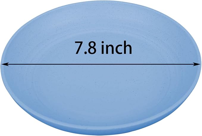 7.8 Inches Unbreakable Wheat Straw Plates - Image 2