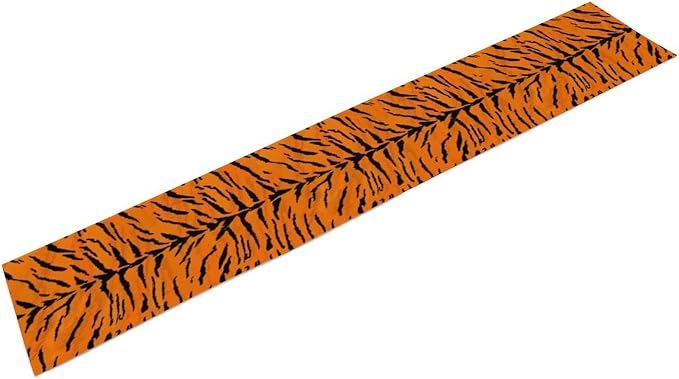 Vintage Tiger Print Table Runner, Rustic Cottage Country Farm Animal Fur Skin - Image 5