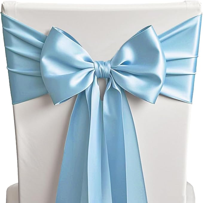 10PCS Baby Blue Satin Table Runner 12 x 108 Inches - Image 7