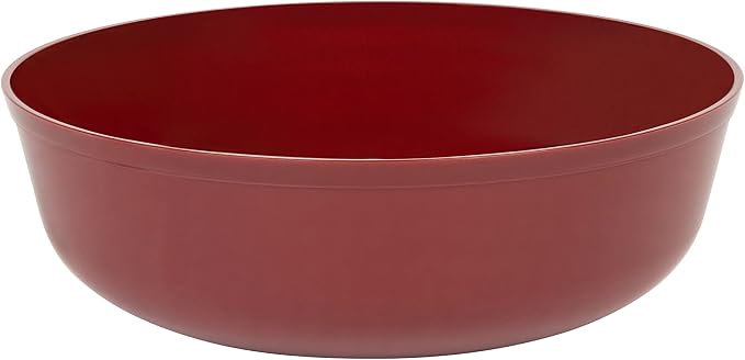 Edge Collection Cranberry Red Plastic Party Soup Bowls Premium heavyweight - Image 3