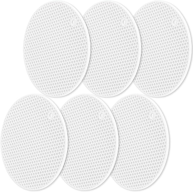 homEdge Silicone Trivets Mat, 6 Packs Multipurpose Non Slip Heat Resistant Pot by homEdge