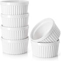 DOWAN 4 oz Ceramic Ramekins Set of 6, Oven Safe Souffle Dishes by DOWAN