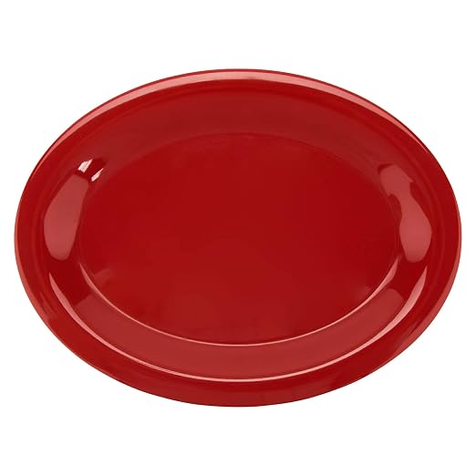 GET 12" x 9" Oval Melamine Dinner Plate | Dishwasher safe, Shatterproof - Image 2
