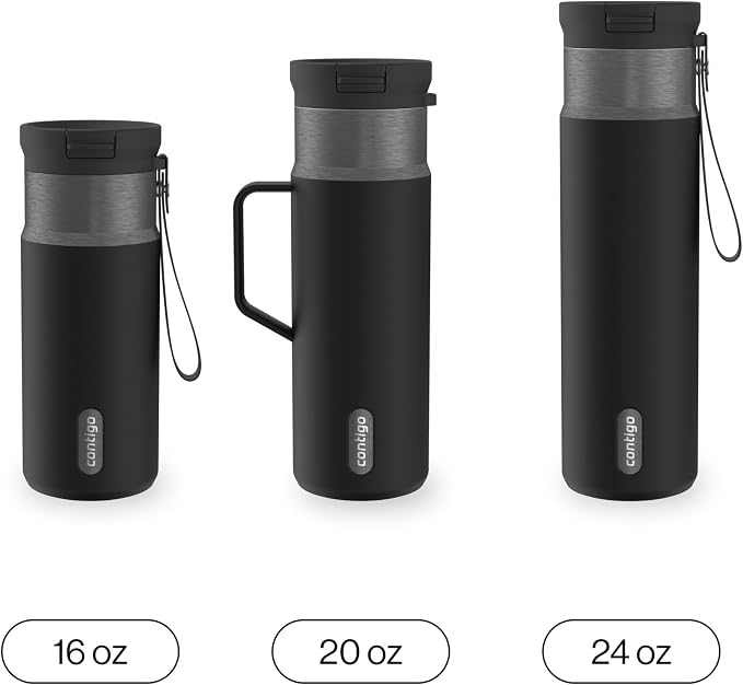 Contigo SnapSeal 20 oz Stainless Steel Vacuum-Insulated Water Bottle - Image 4