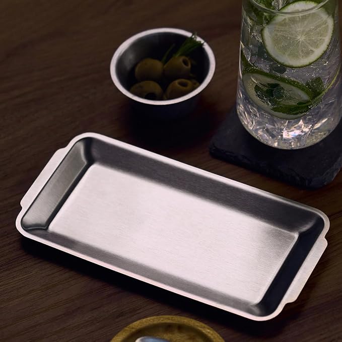 Wagensteiger SUS304 Stainless Steel Serving Platters, Rectangle Metal Dinner - Image 4