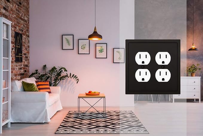 Modern Edge Decorative Wall Plate Switch Plate Outlet Cover, Durable Solid Zinc - Image 5