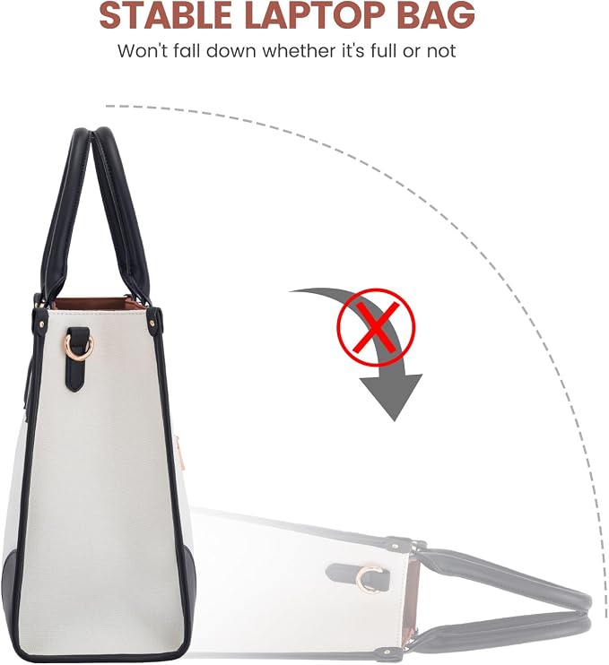 LOVEVOOK Laptop Bag for Women 15.6 lnch, Waterproof Laptops Tote Bags for Womens - Image 7