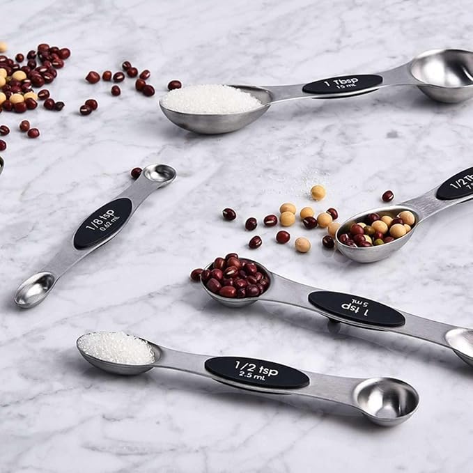 19-Pc Magnetic Measuring Cups and Spoons Set, - Image 4