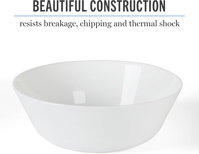 Martha Stewart Opalton 6-Piece 6-Inch Soup and Cereal Bowls – Lightweight - Image 4