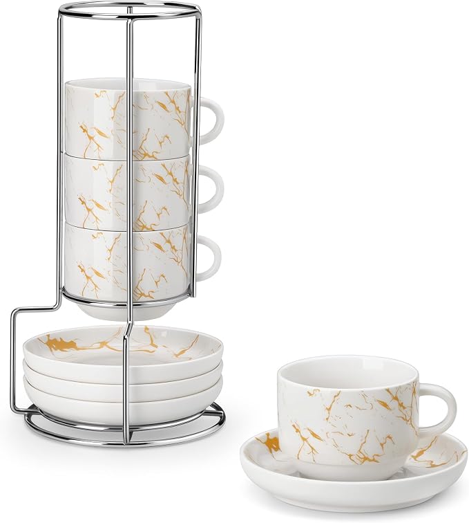 MALACASA 2.5 OZ Porcelain Espresso Cups by MALACASA
