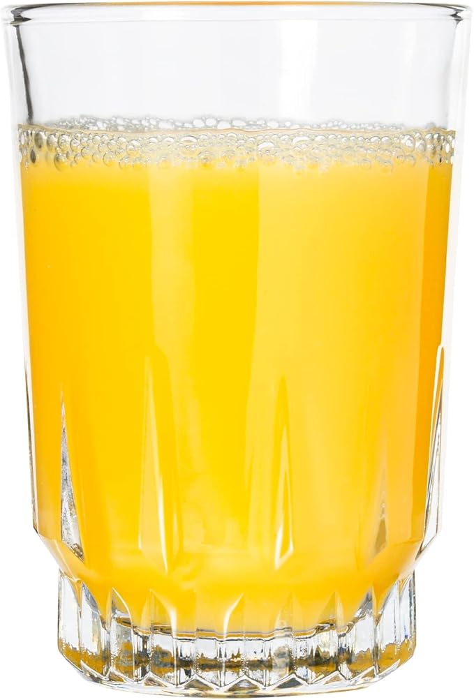 Vikko 5 Ounce Juice Glasses, Heavy Base SMALL Glassware by Vikko