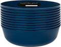 Edge Collection Navy Blue Plastic Party Soup Bowls Premium heavyweight Elegant by PLASTICPRO