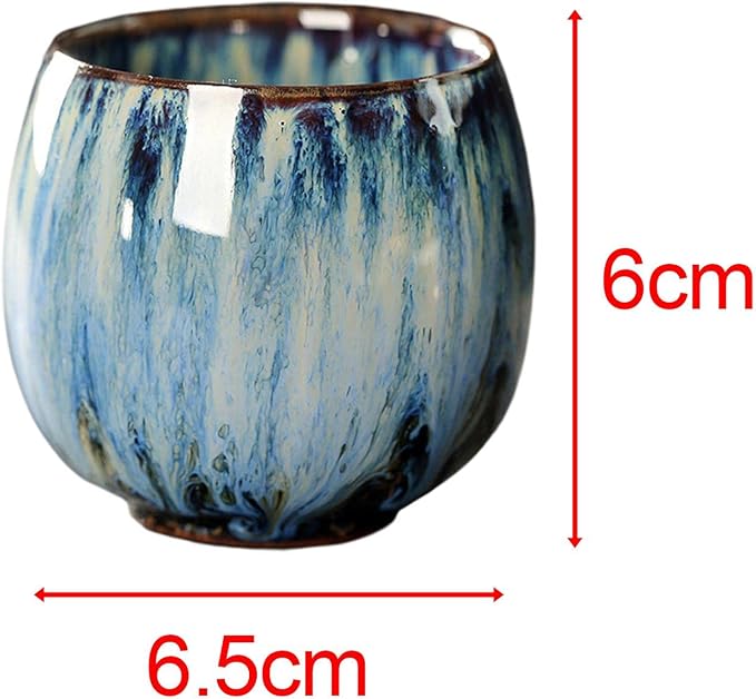 Amagogo Tea Cups, Pottery Chinese Tea Cup, Japanese Tea Cups, Asian Porcelian - Image 3