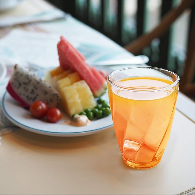 Topsky 12-ounce Plastic Water Tumblers | Set of 4 Transparent Unbreakable - Image 5