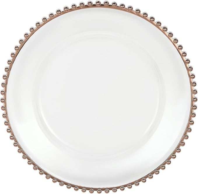 25 Pack Reusable Plastic Clear Charger Plates, 13 Inch Charger Plates - Image 5